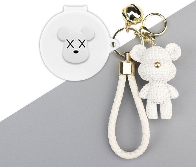 낫싱 버즈 프로 케이스 케릭터 버클 고리 스트랩, Nothing Buds Pro, 타입1.하얀폭력곰+하얀폭력곰