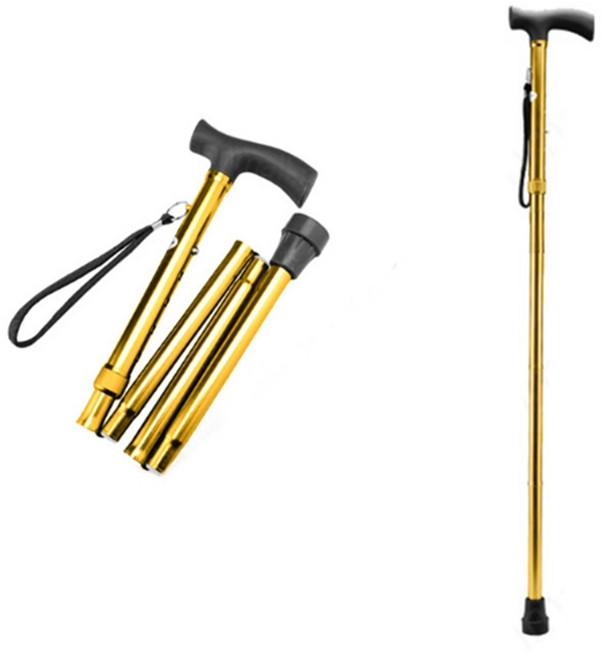 논슬립 지팡이 5단 길이조절 시각장애인지팡이 노인 어르신, 1개