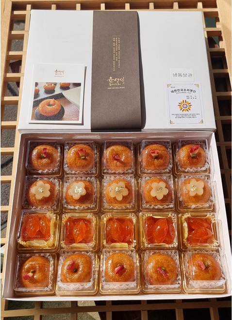 [윤영실레시피]개성주악 인삼주악 금귤정과 종합선물세트 1호 한과 택배, 1개