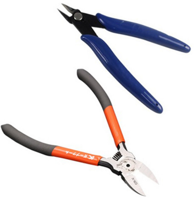 OON 모델링 미니 니퍼 2종 세트 125mm, 1세트