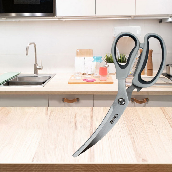 힘멜 더 홈즈 주방곡선가위 절삭력 좋은 비대칭형, 1개