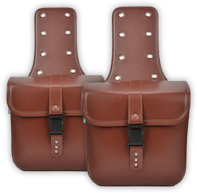 클래식 바이크 오토바이 사이드백 슈퍼커브 CG125 할리데이비슨 트라이엄프 부캐너, 브라운