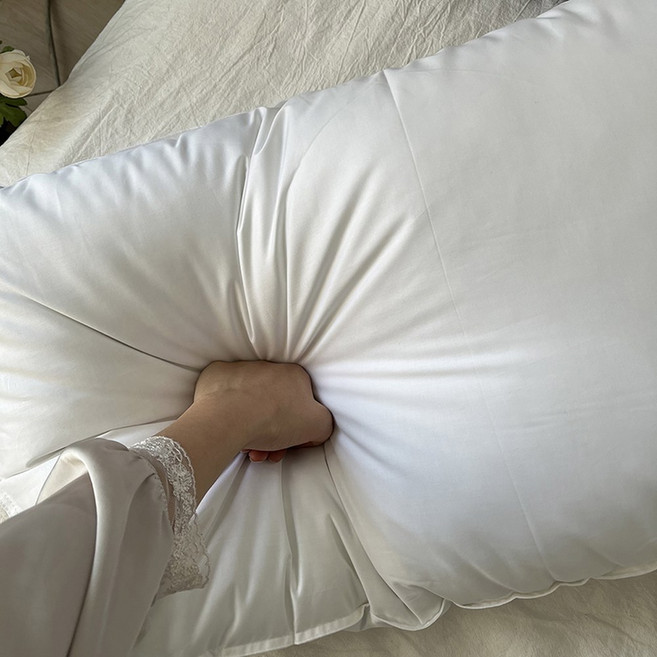 유럽 낮은 메모리 목뼈 리프트 화이트 베개 수입 꿀잠 니엄 테이푸르, 화이트 초저지, 1개