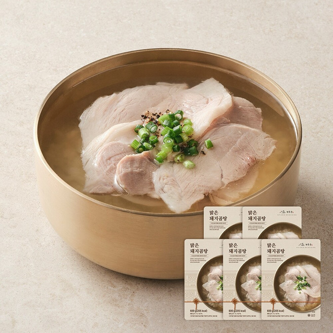 [경복궁] 맑은돼지곰탕 600gx5팩, 5개, 600g