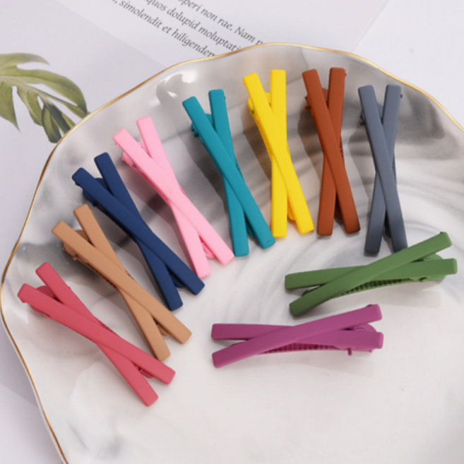 집게 핀 플라스틱 포인트 데일리 집게 핀 앞머리 옆머리 어린이 아동 유아 여아