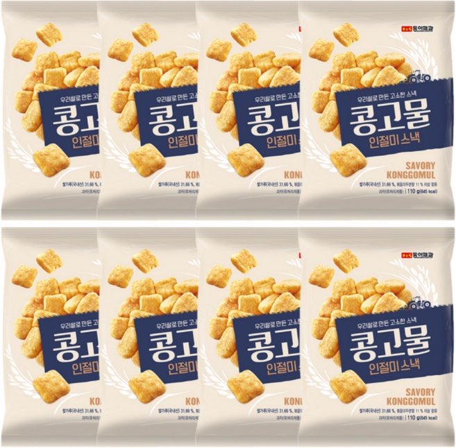 동아제과 콩고물 인절미 스낵, 8개, 110g