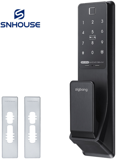 [방문설치] 직방 지문인식도어락 디지털도어락 현관문도어락 SHP-DP940+실버보강판, 설치의뢰  A지역