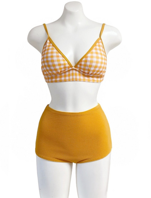 슈슈 팬톤옐로우SET 폴댄스 폴댄스의상 폴댄스웨어 폴웨어 비치웨어 비키니 수영복 세트