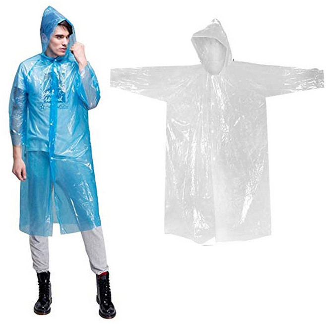 임의색상 일회용 우비 얇은 비닐 비옷 상의 우의, 본품1개, 본상품선택, 1세트
