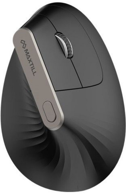 테온셀 맥스틸 무소음 무선 버티컬 마우스 저소음 인체공학 GM-WEM100 손목보호 사무용 게이밍 안아파