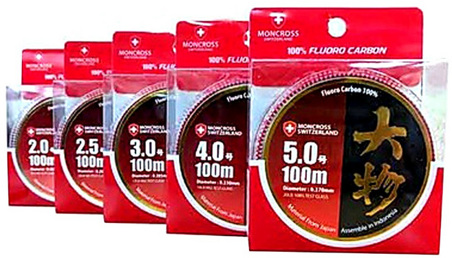 몽크로스 대물카본 100m 민물원줄 바다목줄 카본 낚시줄