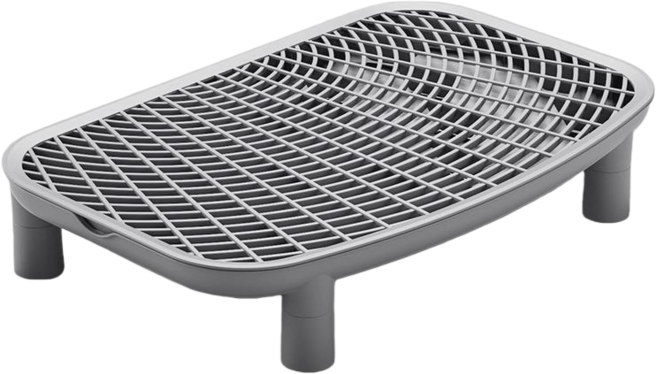 포프린츠펫 고양이 화장실매트 사막화방지 모래 발판, 회색, 1개