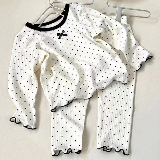 [앙디] F실내복 퓨어땡땡이 (FE167) / (긴팔티+긴바지)_(아동복 아동옷 유아복 의류 여아용 봄 가을 상하세트)