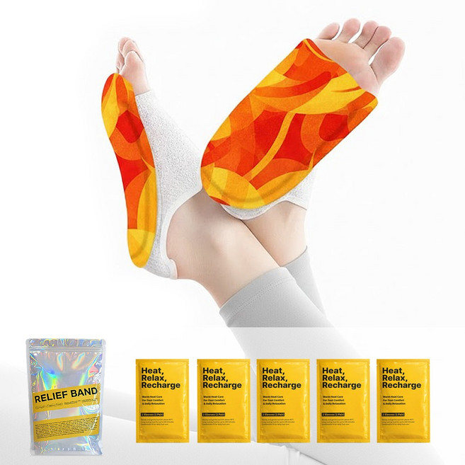 힐핏 발 온열 밴드 10매입, 1박스