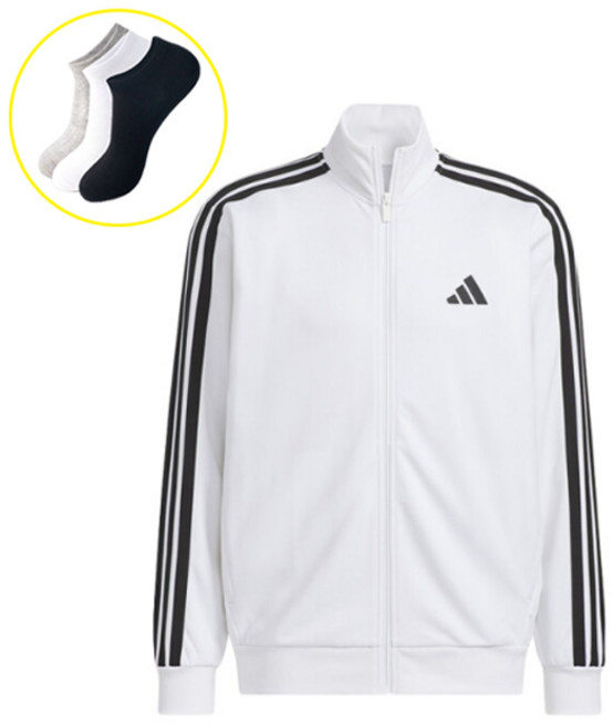 국내매장판 아디다스 New Performance 3S 레귤러 핏 더블니트 트랙 자켓 데일리양말 증정