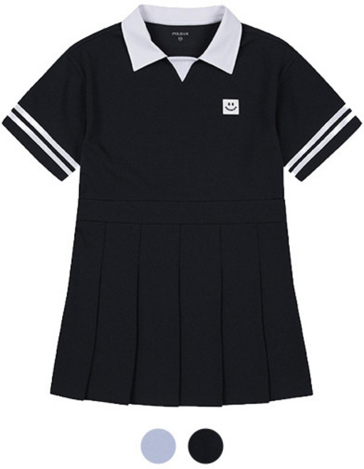폴햄키즈 폴햄키즈 시그니처 여아 쿨텐션 카라 원피스_PKE2OO2410