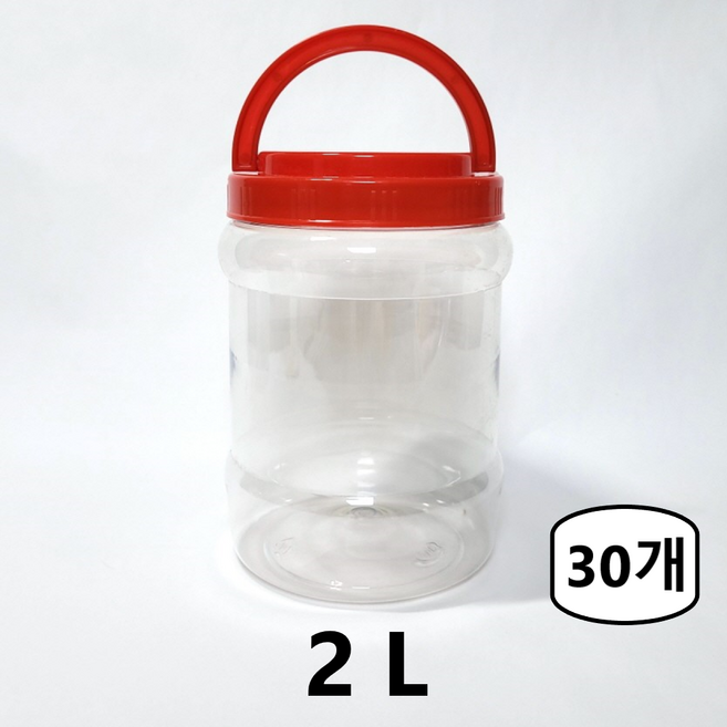 젓갈통 2L 핸들 대광구통 된장통 고추장통 페트용기 배송비X 에스디상사, 30개