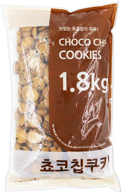 무팡)신흥 초코쿠키 1.8kg /대용량 사탕 쿠키 약과 쫀디기 엿날과자 스낵, 1개