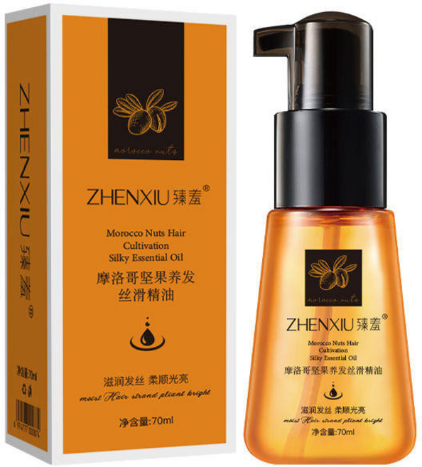 臻羞摩洛哥護髮精油70mL 免洗修復乾枯毛躁 柔順亮澤不油膩 持久香氛 受損髮救星 送禮, 3個, 70mL,3瓶裝護髮精油（多數人選擇）, 70ml