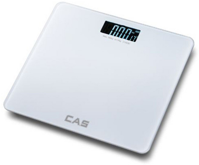 카스 가정용 강화유리 디지털체중계 H16 전자 체중계 몸무게 측정 저울 최대180kg, 흰색