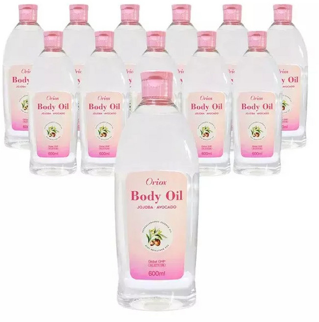 오릭스 베이비오일 600ml x 12개 바디 마사지 오일 바디오일로 리뉴얼