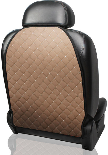 지엠지모터스 자동차 시트 커버 킥매트 스크래치방지 운전석+보조석, 섀들브라운, 1개