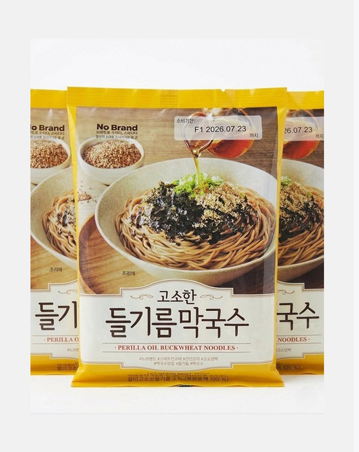 노브랜드 고소한 들기름 막국수 167g, 4개