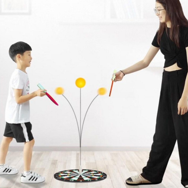 하임하이 반발력강화 금속받침 탁구셋트, 1세트, 블랙