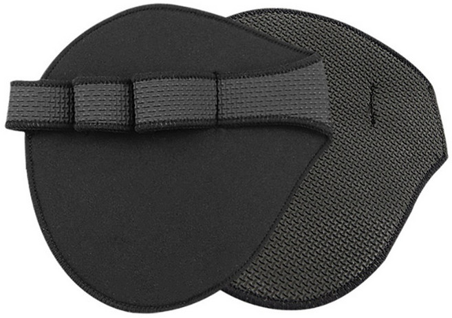 조팡 철봉 그립 풀업 손바닥 보호대 헬스 장갑, 블랙, 1세트