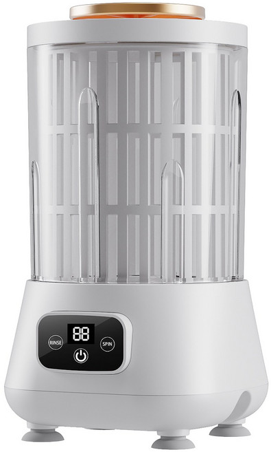 SUKI 탈수 가능한 미니세탁기 2kg 휴대가능, White, SK001