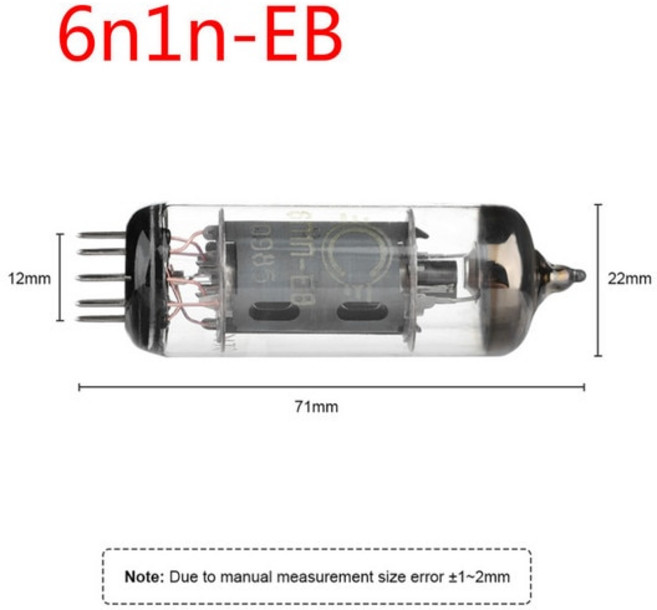 음질좋은 진공관앰프 진공관오디오앰프 블루투스 가정용 미니블루투스스피커 진공관스피커 AIYIMA 하이파이 파워 앰프 홈 시어터 오디오 GE 5654W 6J3 6J5 진공관 DIY, [03] 6J5 Tube, 7.6n1nEB Tube