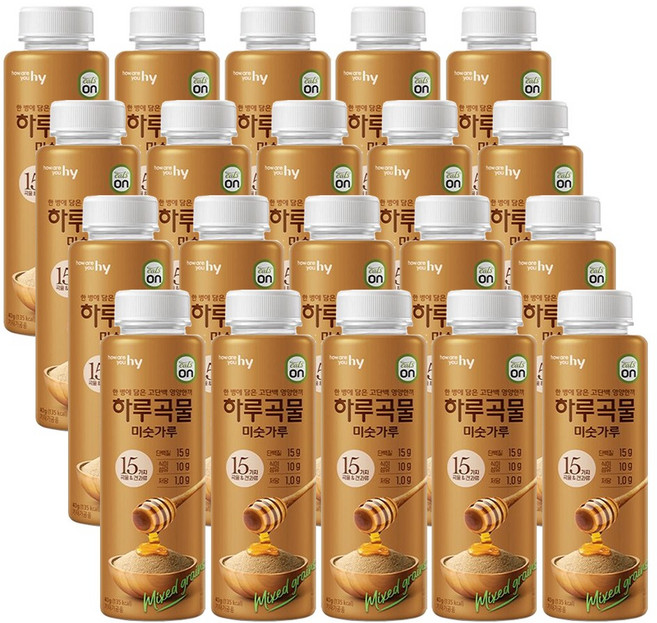 HY 한국야쿠르트 잇츠온 하루곡물 미숫가루 40gX20개, 40g, 20개
