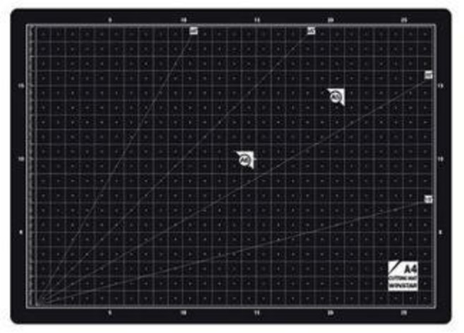 윈스타)양면슬림커팅매트, 그레이&블랙/MN3796311