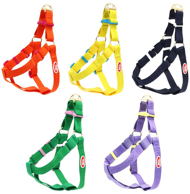 [아스터슈] Y형 컴피 강아지 산책용 하네스 산책용목줄 강아지용품, PURPLE+LEMON, 1개