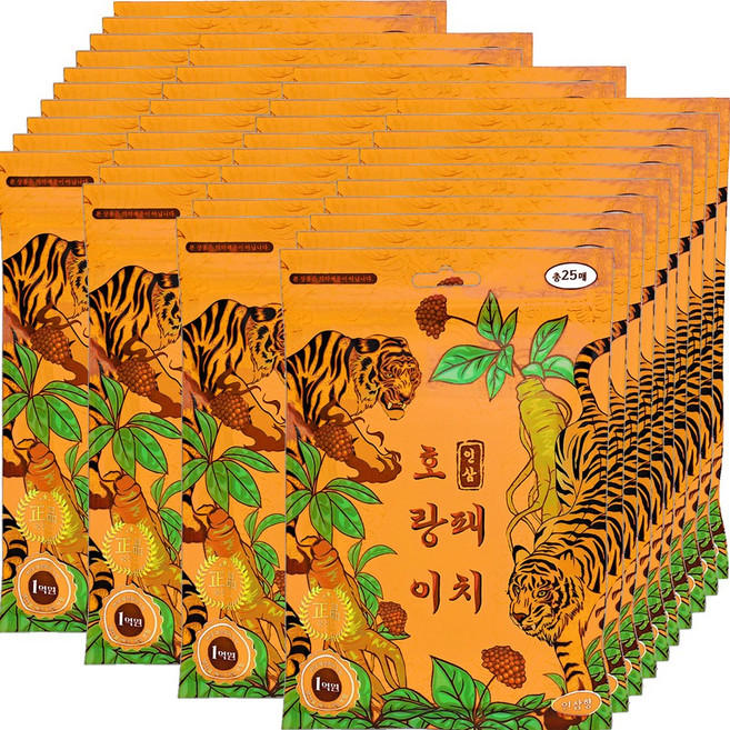 호랑이 패치 인삼향, 40개, 25개입