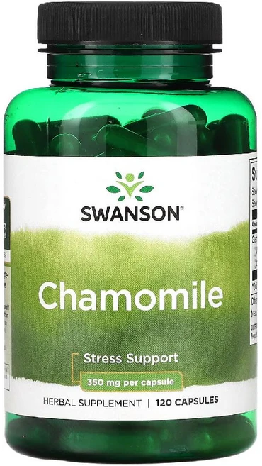 Swanson 카모마일 350mg 120 캡슐, 120정, 1개 - 쿠팡