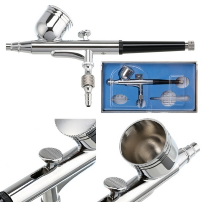 에어브러쉬 노즐 키트 더블액션 0.2mm 7cc 듀얼동작, 1개