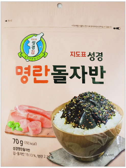 [현대프리마켓] 성경김 명란 돌자반, 70g