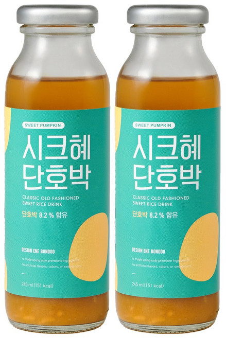 [샐러드보울] 시크혜 단호박 24병 느린 전통 수제 단호박 식혜 (실온), 245ml, 24개