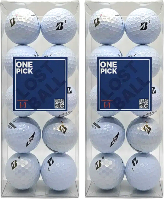 [원픽] 판매율1위! 브리지스톤 3피스 화이트 로스트볼 특A++급 골프공 품질보증 라운딩용, 1개, 10개입, 흰색