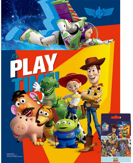 퍼즐피플 팬시퍼즐 토이앤퍼즐 108피스 직소퍼즐 모음, 토이스토리 플레이 타임 108피스, 1개