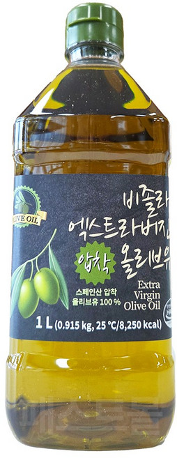 5분마켓 비졸라 엑스트라버진 압착 올리브유, 1개, 1L