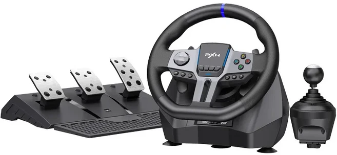 PXN V9 Gen2 레이싱 게임 스티어링 휠 900도 맞춤형 컨트롤러 자동차 비디오 PS4 PC 스위치 홀 선물, 01 PXN V9 Gen2