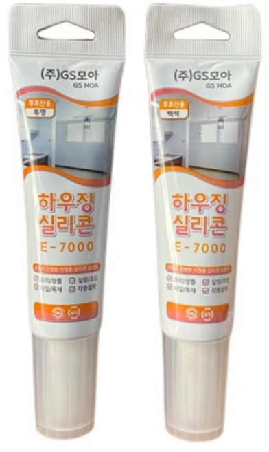 *(가정 DIY 욕실 곰팡이 욕실 주방 틈새 창틀 보수 보일러) 실리콘, 하우징(무초산)-백색, 1개