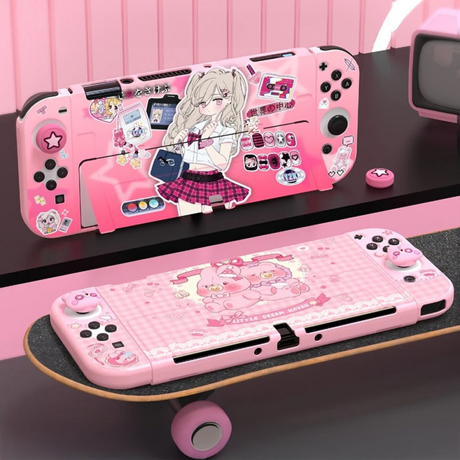 닌텐도 스위치 OLED 케이스 이이네 Y2K글램, Y2K글램 케이스, 1개