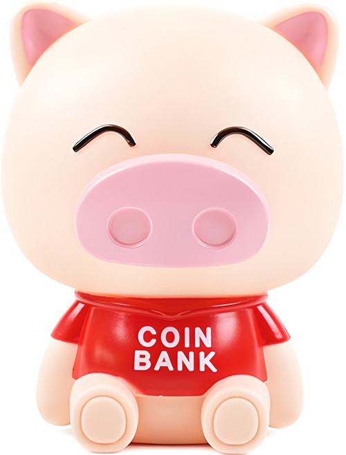 해피 돼지 저금통, 레드, 1개