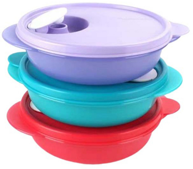 타파웨어 밀폐용기 직장인 도시락통 전자렌지 가능 390ml/400ml, 1세트, 주요 이미지 속 3개