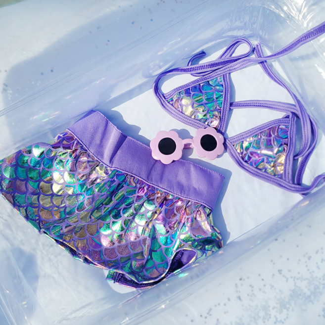 리치독스 강아지수영복 구명조끼 애견 물놀이 비키니, 03.퍼플인어비키니, 1개