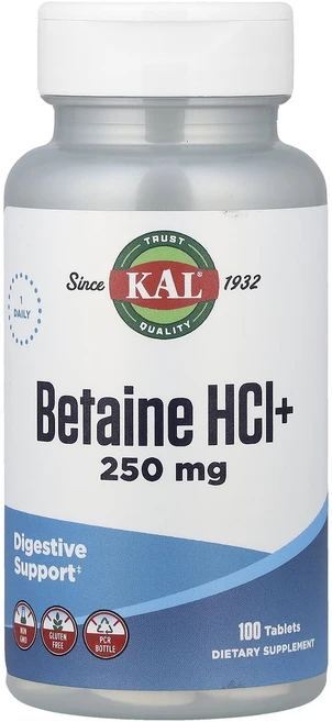 KAL 베타인 HCl플러스 100정, 4개 - 쿠팡