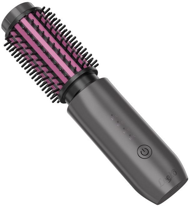 Leeko 신형 무선 고데기/ 4단 조절 미니 휴대용 헤어 볼륨 고데기/ 충전식 외출용 고데기/ 스타일러 매직기/ 미니 뿌리볼륨 롤 고데기, 블랙로즈